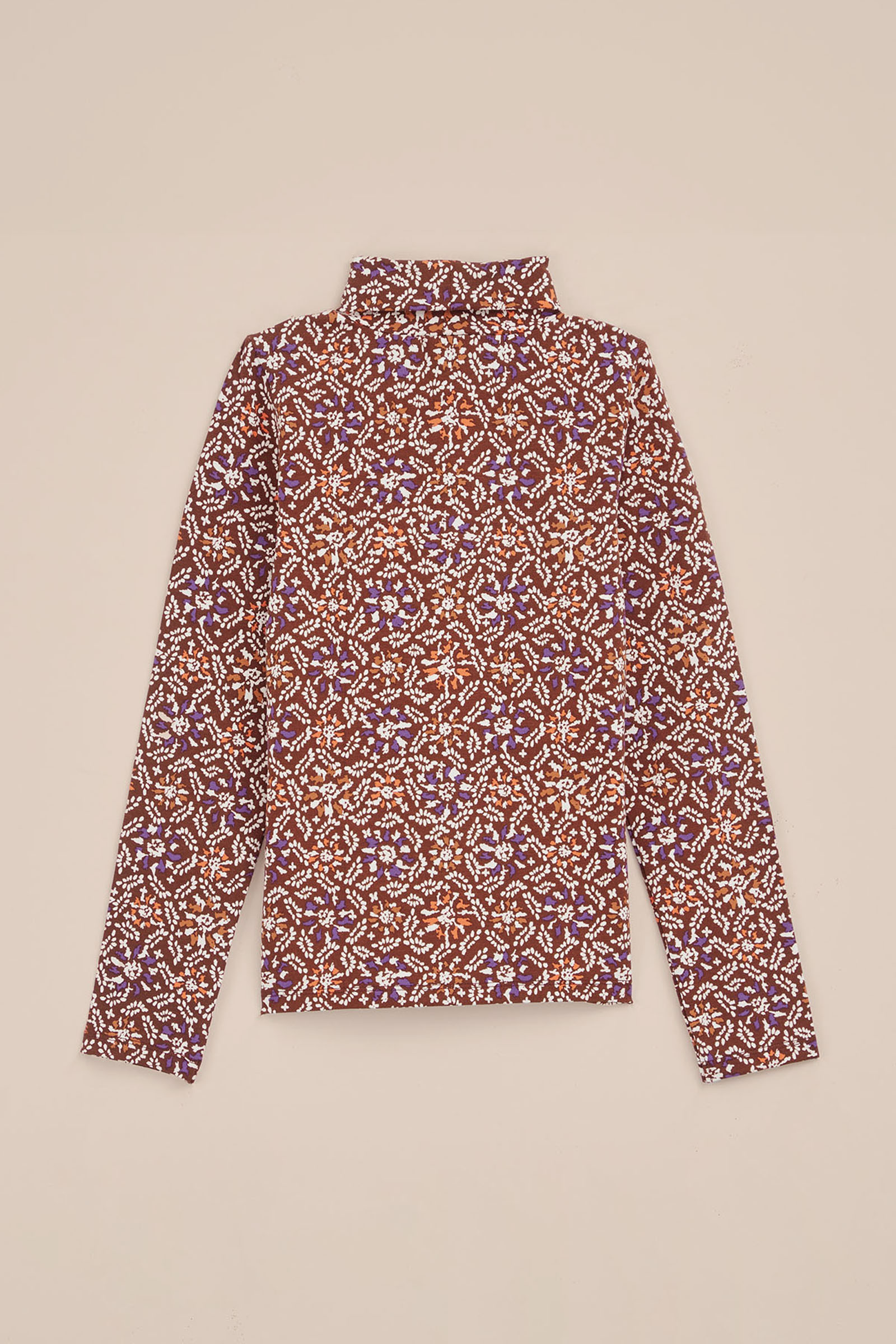 Meisjes T-shirt met dessin WE Fashion Roestbruin