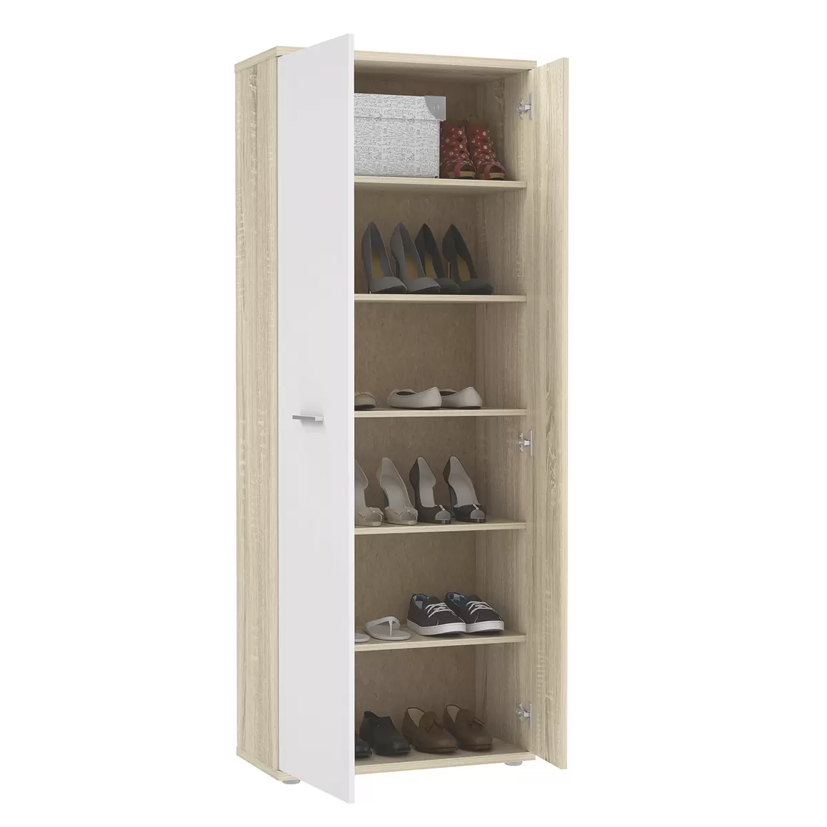 Mehrzweickschrank Net 106 hellbraun,weiss