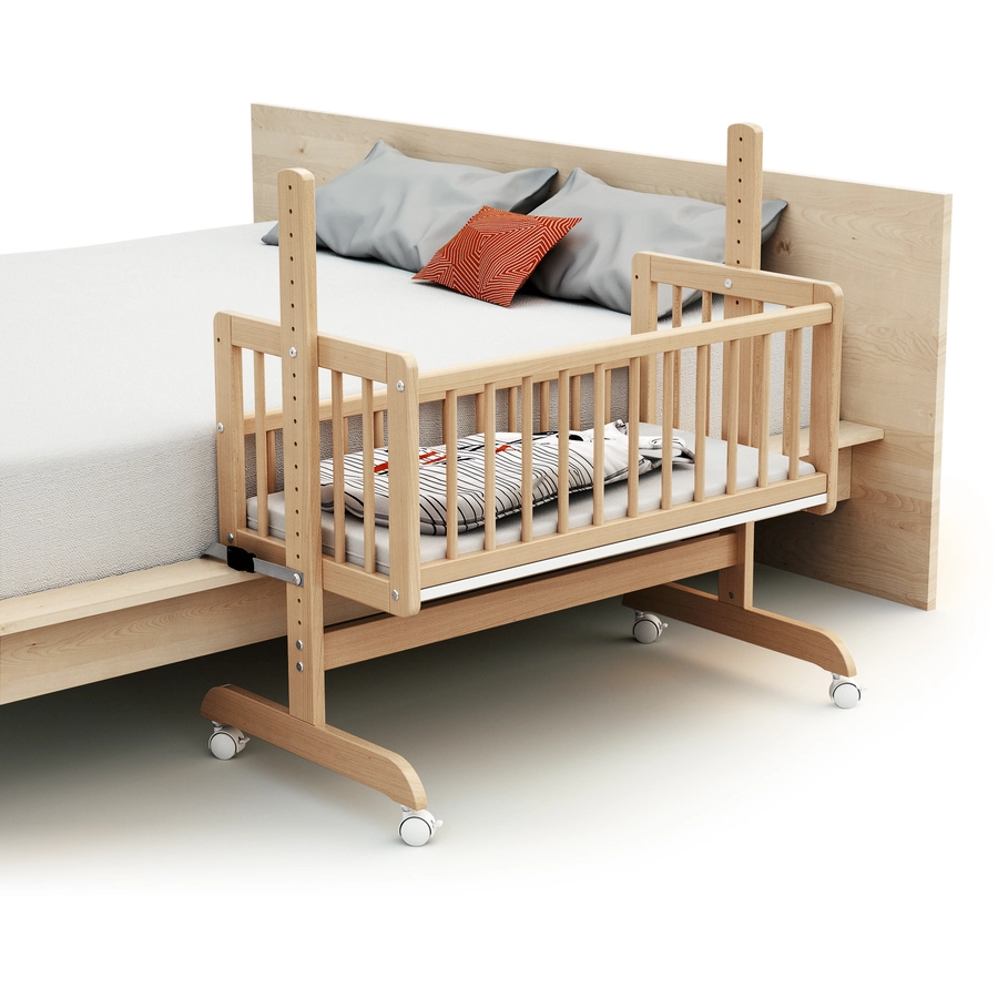 AT4  Multifunktionswiege Cododo ESSENTIAL Buche lackiert 40 x 80 cm
