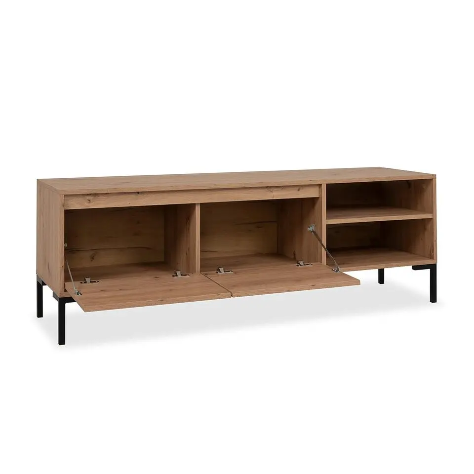 CALICOSY - TV-Meubel PLOCK - Licht hout - 49x150x40 cm