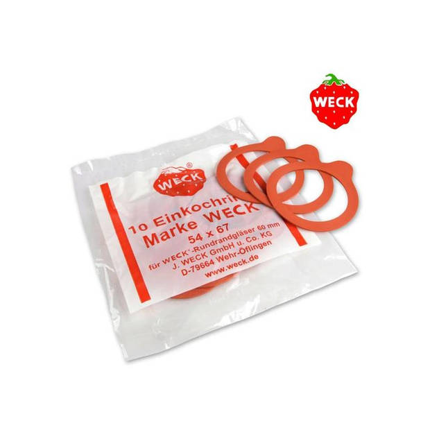Weckringen Ø60mm 54x67mm zakje a 10 stuks