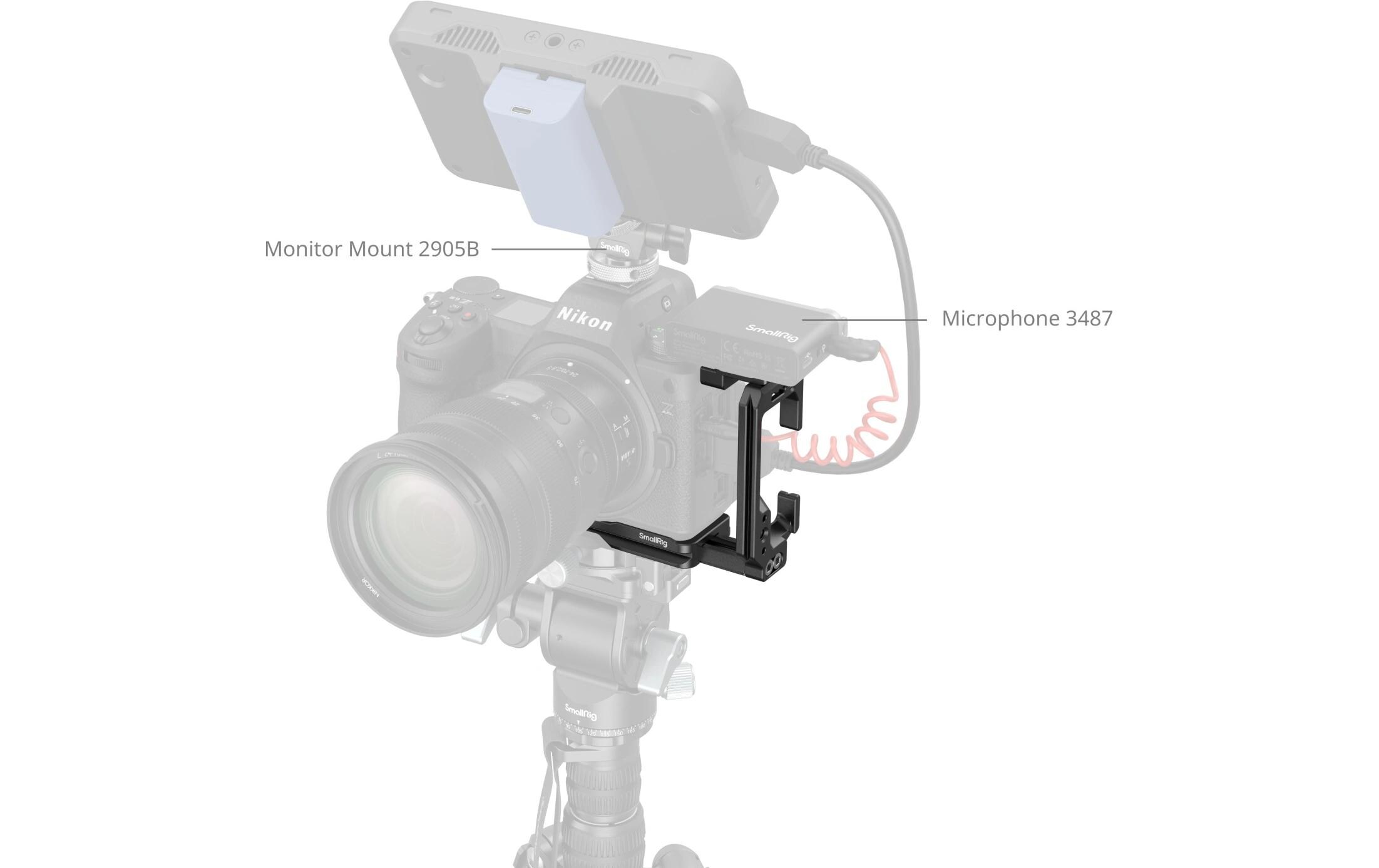 L-Winkel Montageplatte für Nikon Z 6IIISchützt die Kamera und bietet Anschlussmöglichkeiten