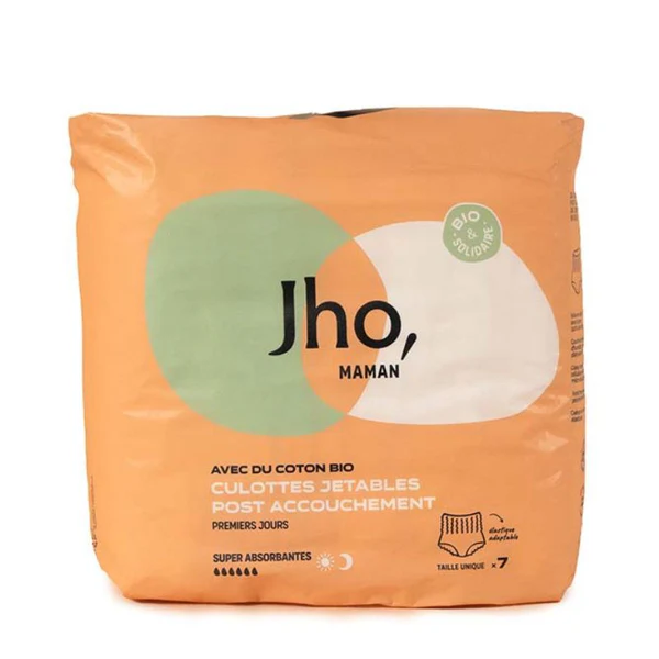 Jho Culottes Jetables Post-accouchement - Super absorbantes x7 7 culottes