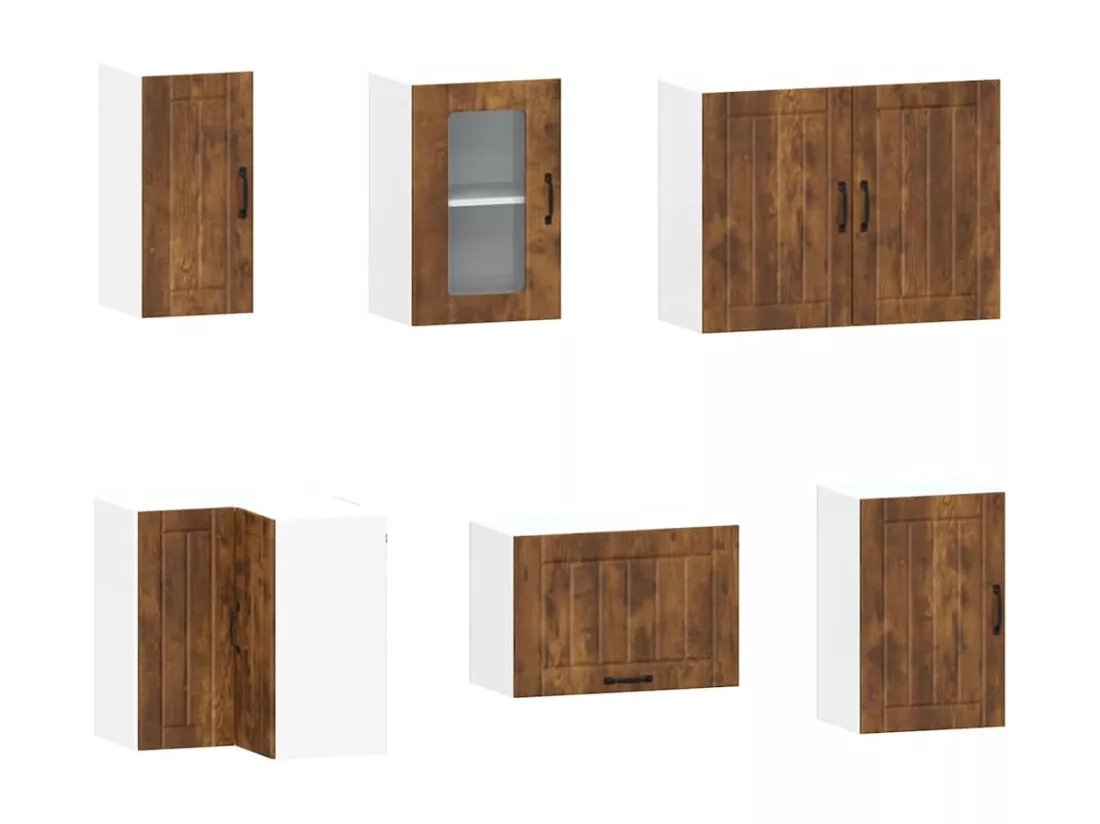 Ensemble d'armoires de cuisine 11 pcs Kalmar bois d'ingénierie