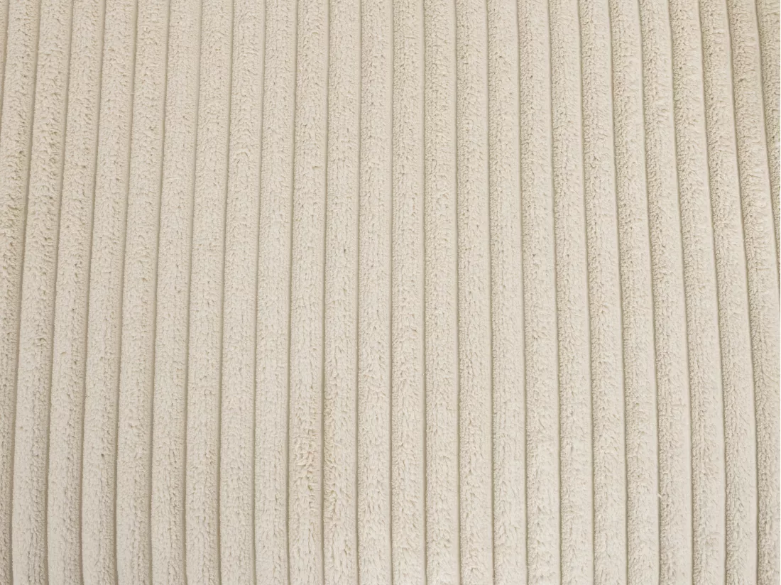 Canapé d'angle gauche en velours côtelé beige TESSIO de Maison Céphy
