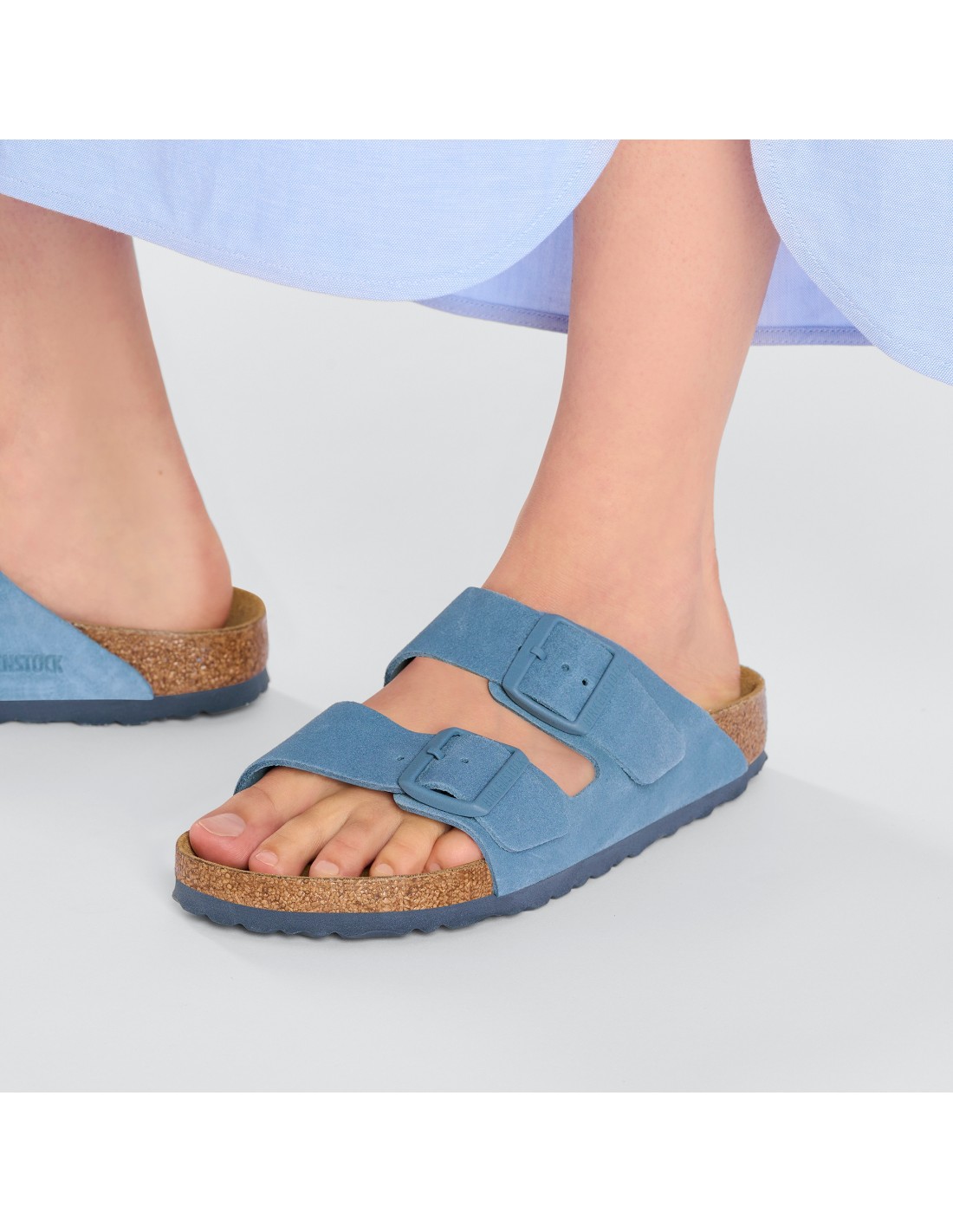 birkenstock Mules pour homme arizona leve elemental blue