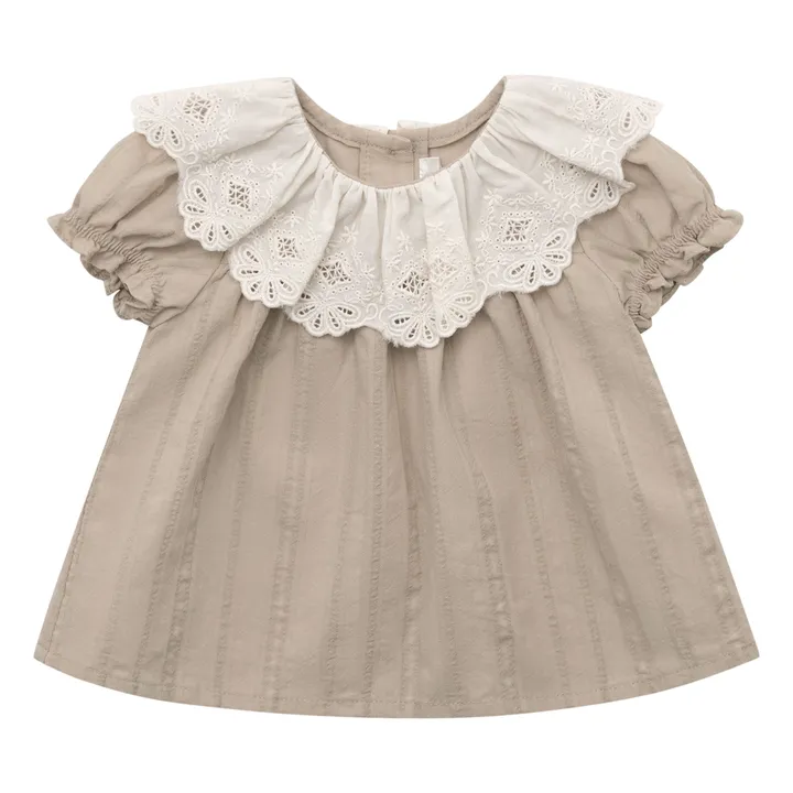 Louisiella Blouse Byron Col Dentelle | Beige