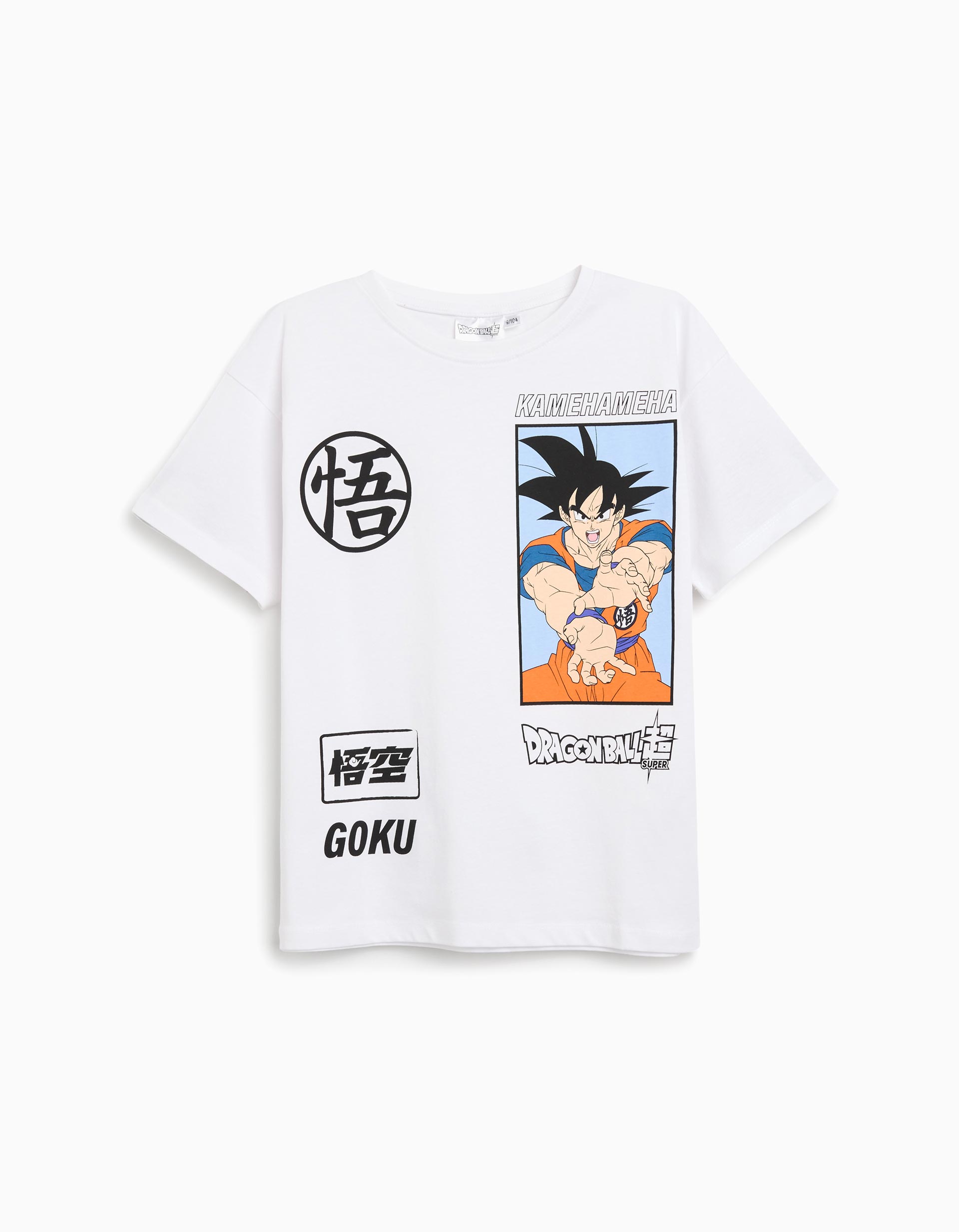 T-shirt 'Goku', Menino, Branco