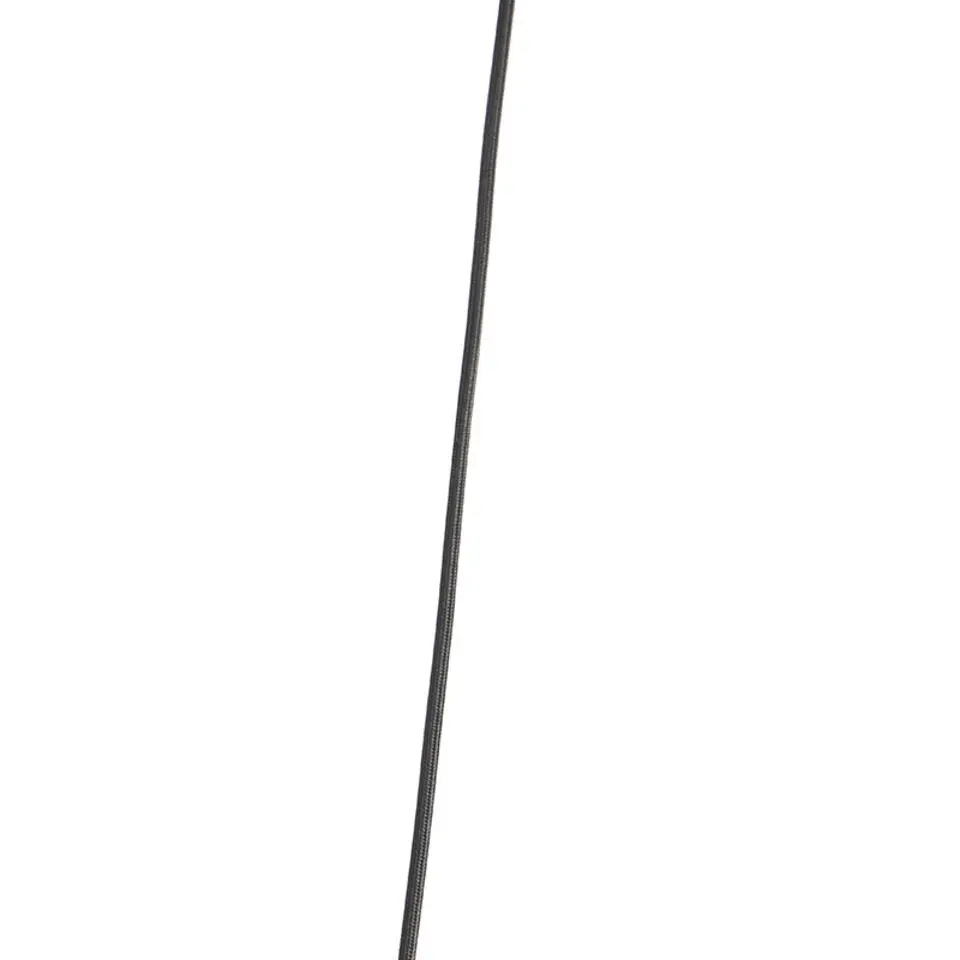 Qazqa hanglampen qara zwart e27