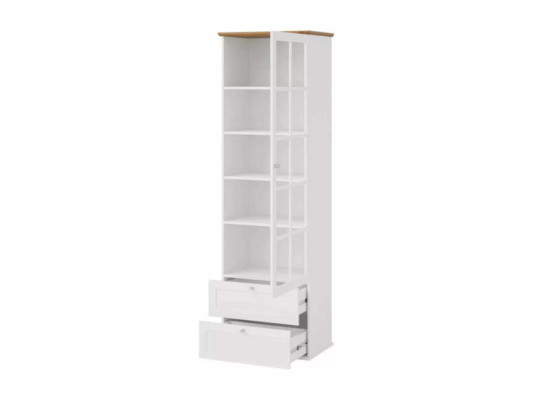 Étagère Comfivo Ruvlare 106, Fermé|Avec tiroirs|Avec des portes, 201x62x43cm