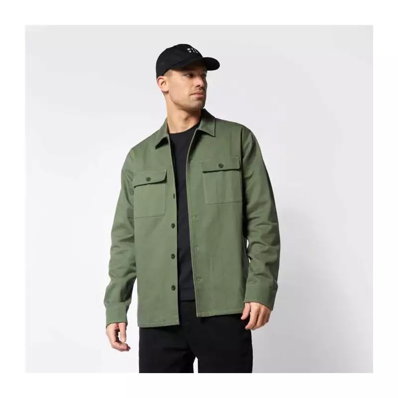 Chemise MYSTIC The Overshirt Jacket Dark Olive