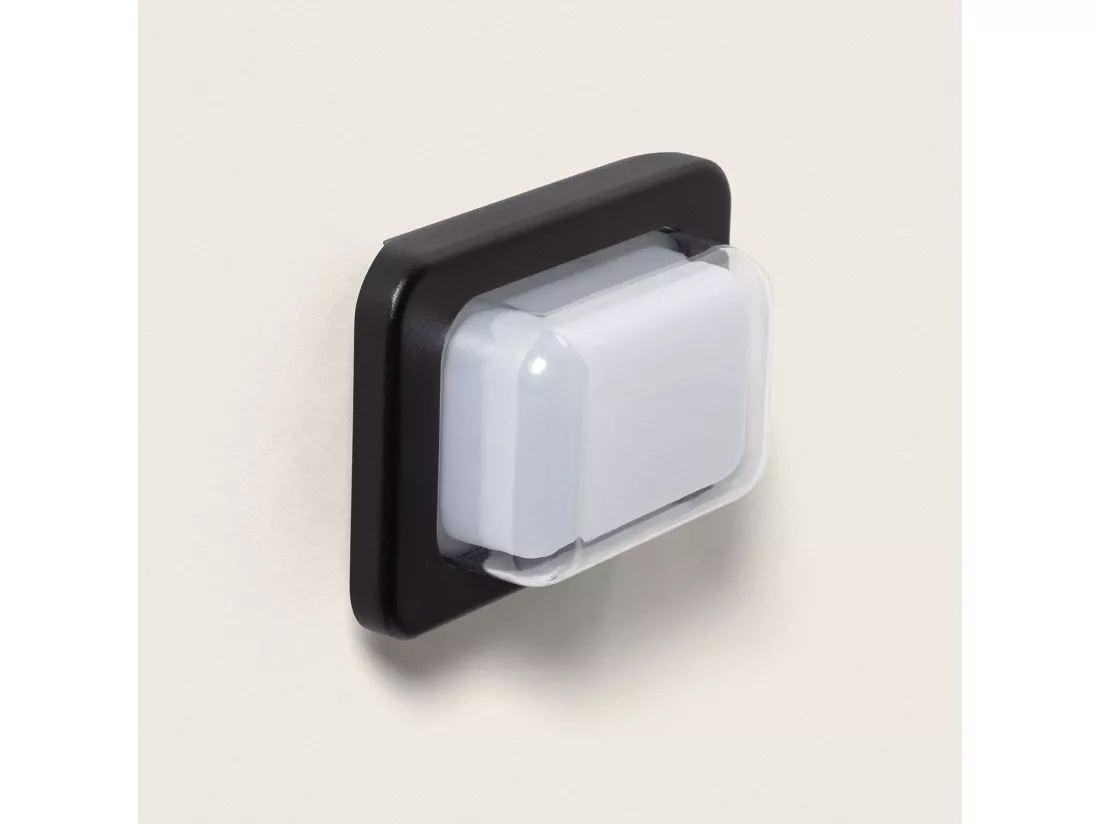 Applique Murale Extérieure LED 8W Éclairage Rectangulaire Noire Gulpos Noir mat