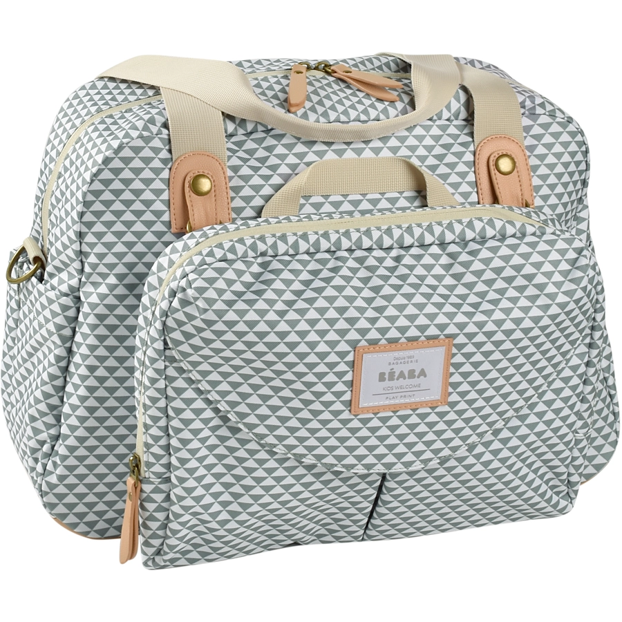BEABA® Wickeltasche Geneva II Play Print Salbeigrün