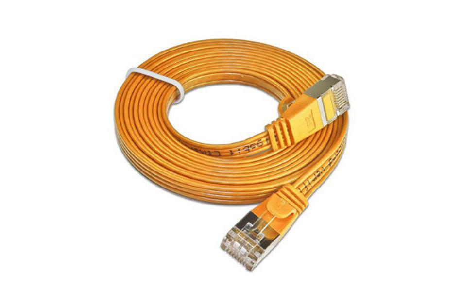 Slimpatchkabel RJ-45 - RJ-45, Cat 6, STP, 0.1 m, OrangeGeschirmtes Twisted-Pair-Kabel (STP) mit Klinkenschutz