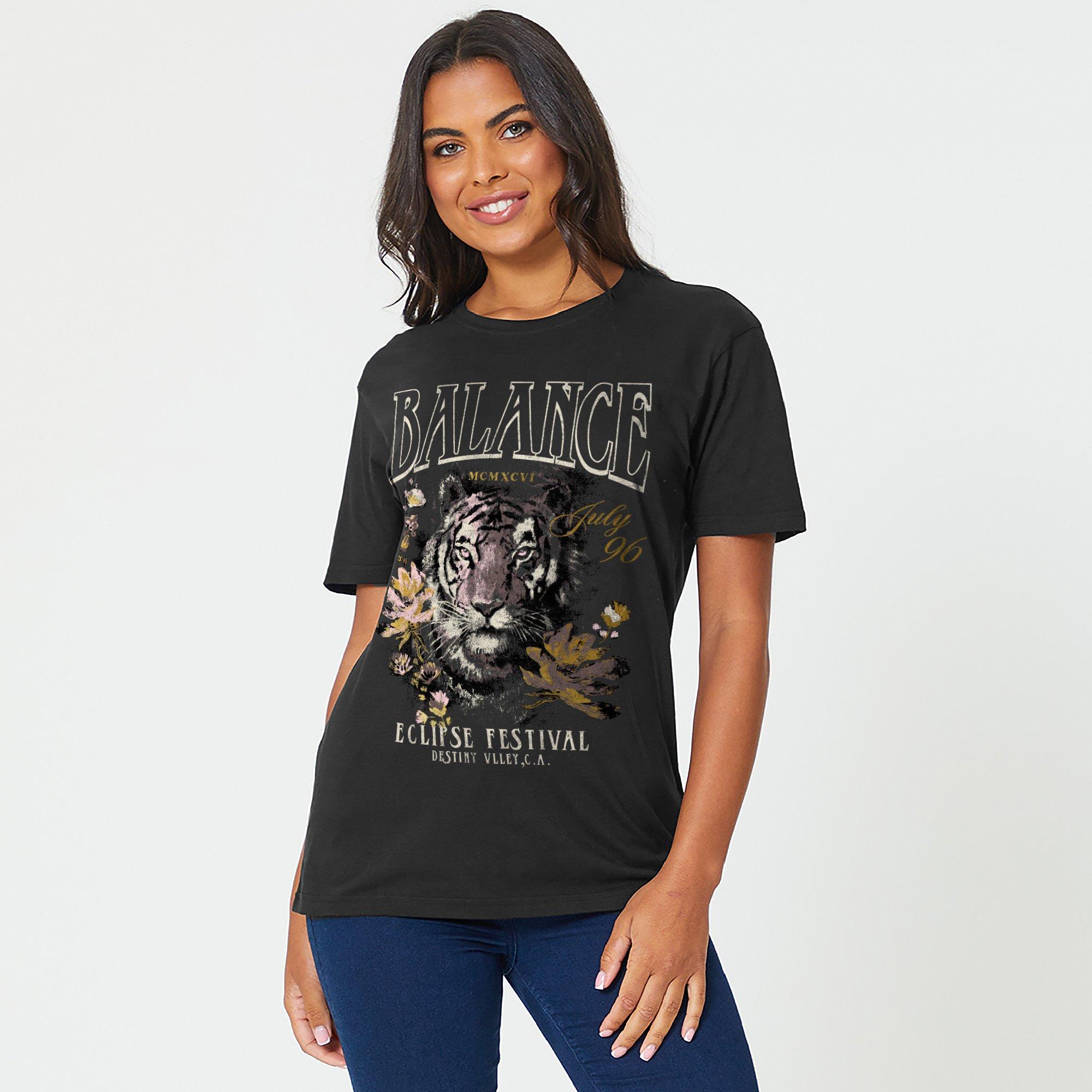 Be You Balance Balance Slogan SS Tee