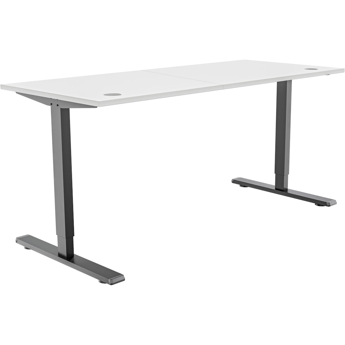 Piranha E-Base 140 høydejusterbart skrivebord (sort/hvit)