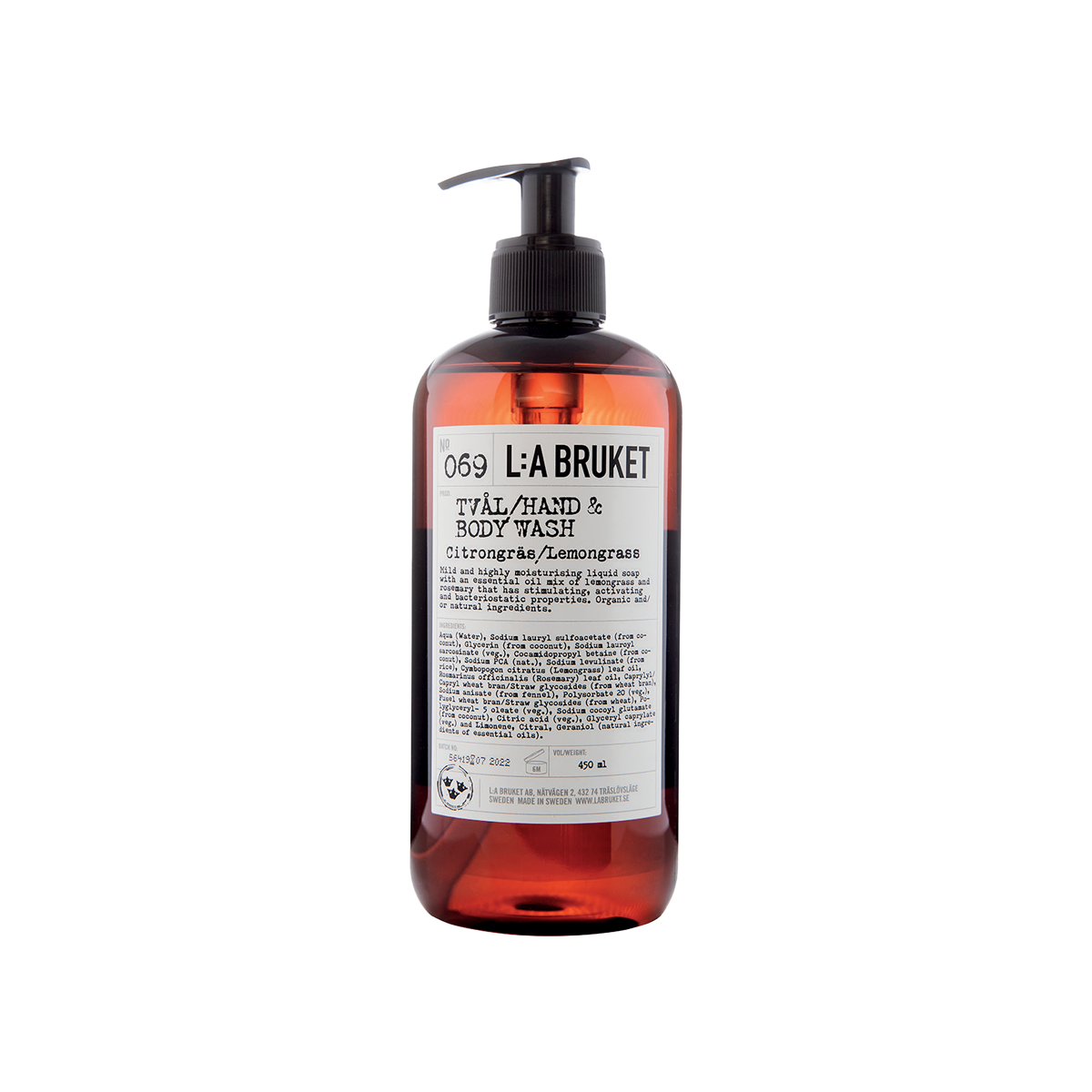 069 Lemongrass Hand & Body Wash 55ml