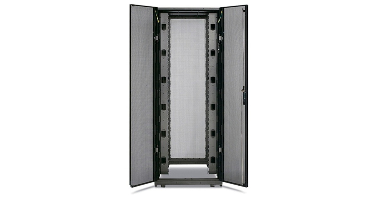 APCNetShelter SX 48U met zijpanelen, breed server rack  (Zwart, 750 x 1070 x 2258mm)