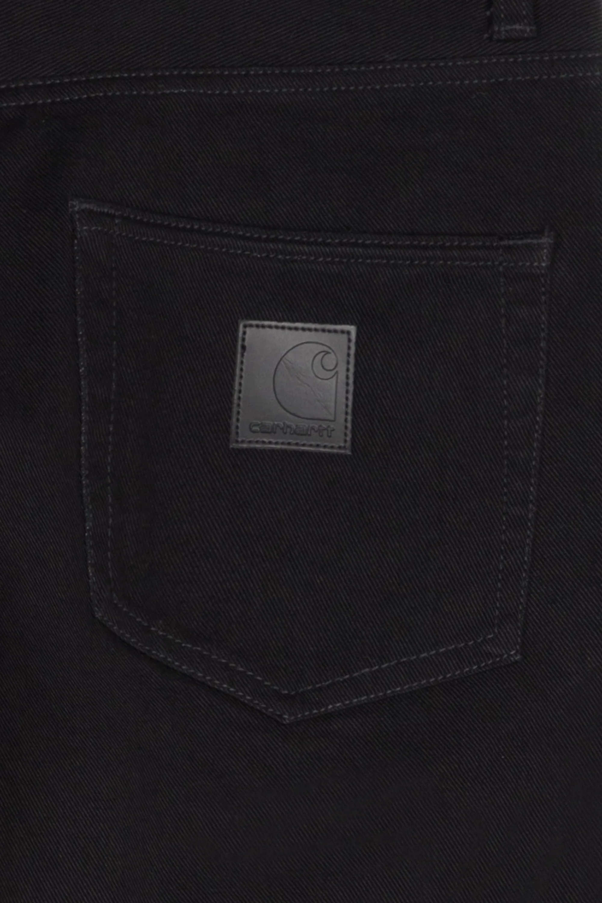 CARHARTT WIP Jean droit en coton bio  KLONDIKE Noir