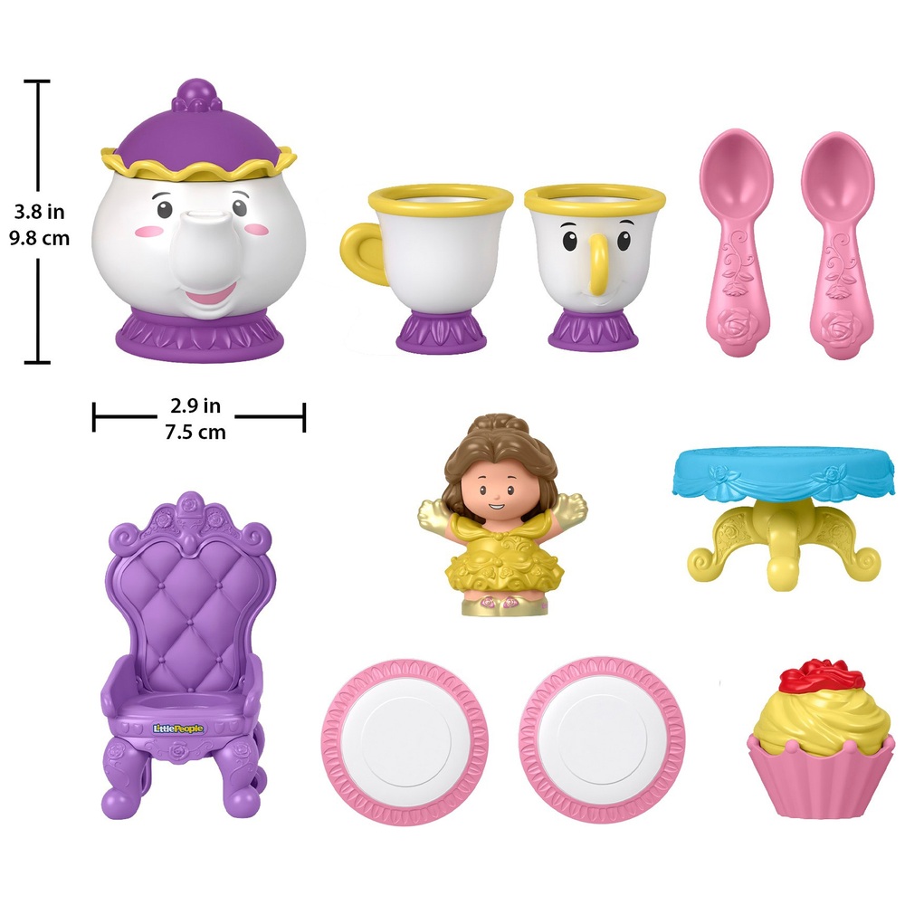 Fisher Price Little People Prinzessin Zeit für Tee mit Belle