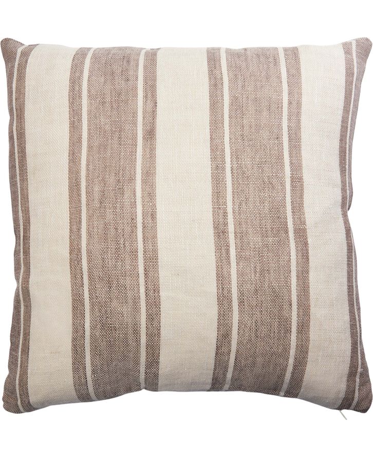 Magasin du Nord Collection STRIPE/TAUPE, PYNTEPUDE 48x48 CM Beige & brun
