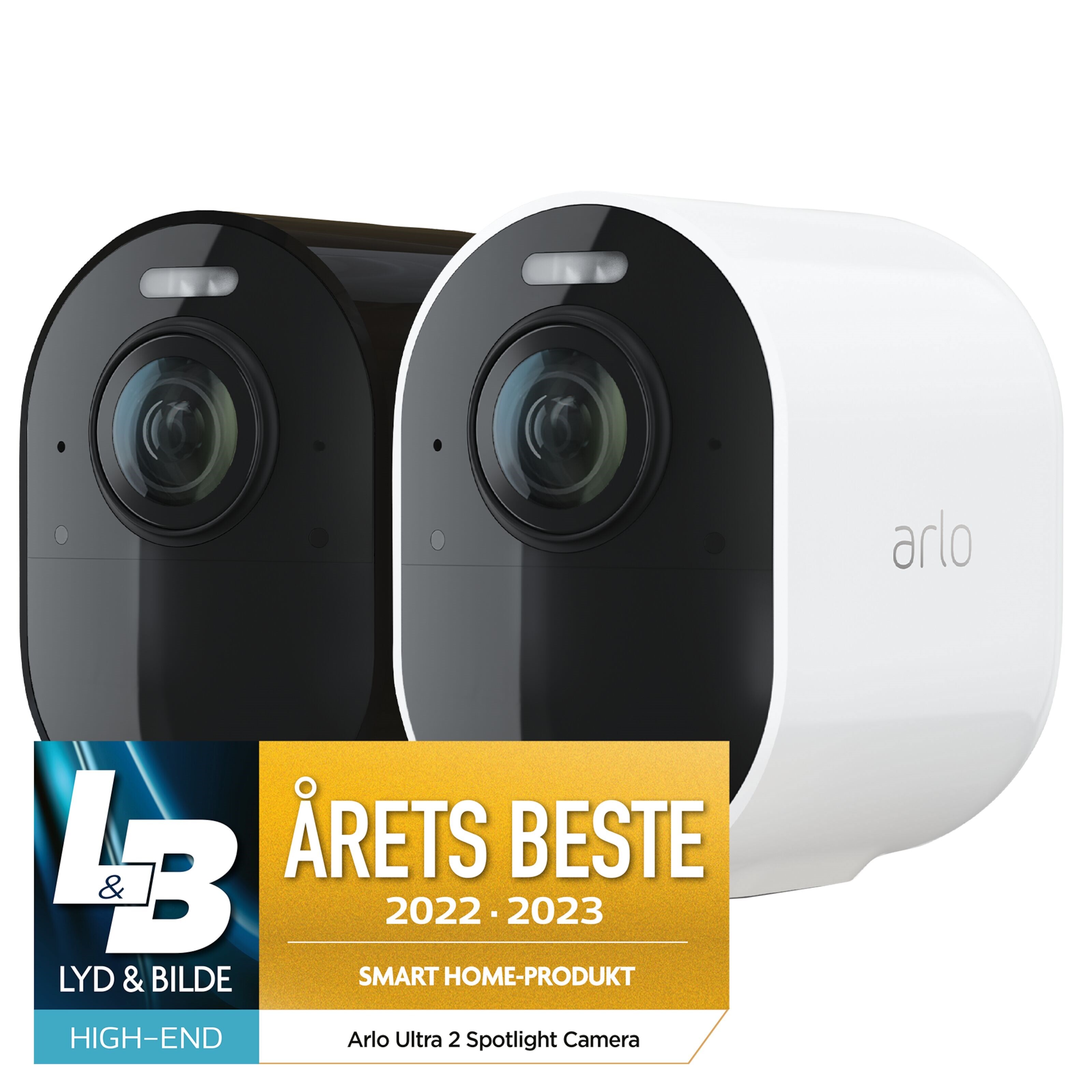 Arlo Ultra 2 Spotlight Ekstra Trådløst overvåkingskamera 1-pk. Hvit