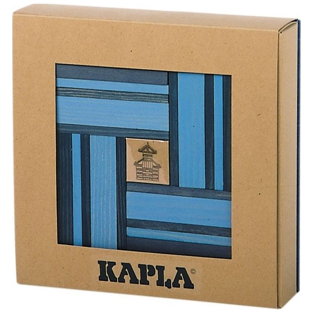 KaplaKapla   Color Holzbausteine blau-hellblau