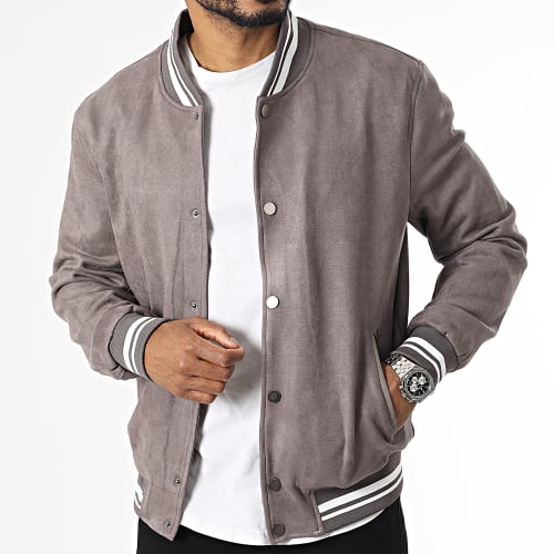 Veste Teddy Gris