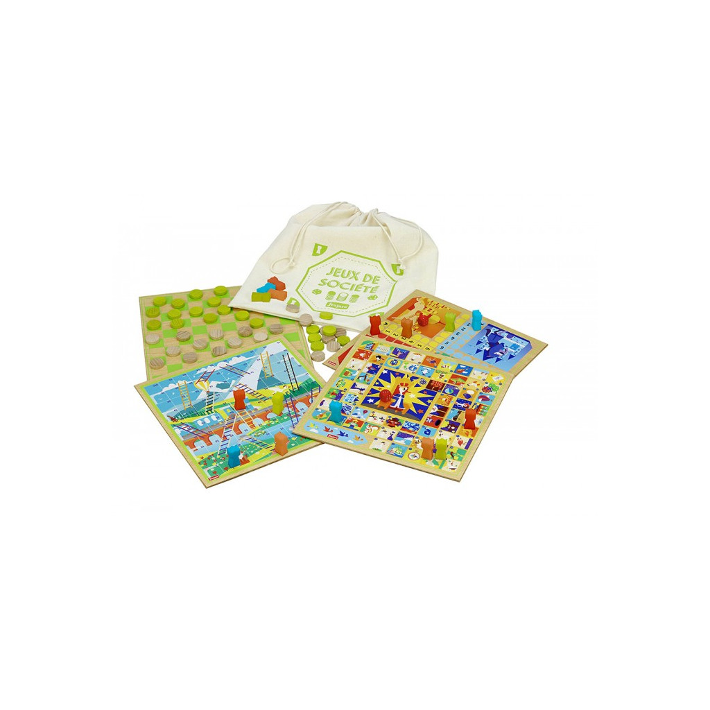 Coffret Jeux de Société en bois