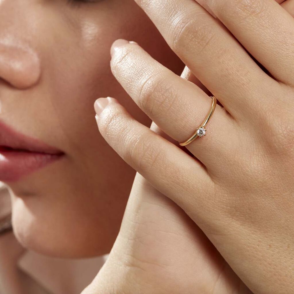 Bague Solitaire Samantha Or Jaune Diamant