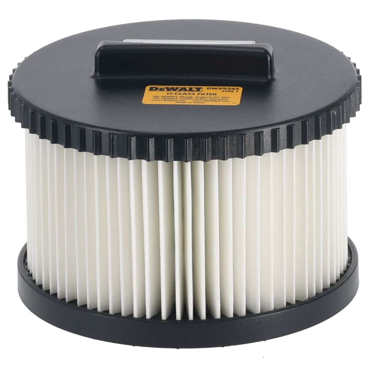 DeWALT DWV9345 Vervangfilter voor H-klasse stofzuigers (DWV905H) VE=2