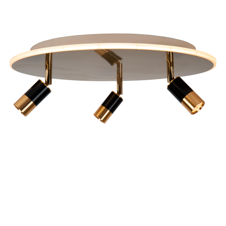 Lucide Jubel 3 plafondlamp LED Ø48 goud