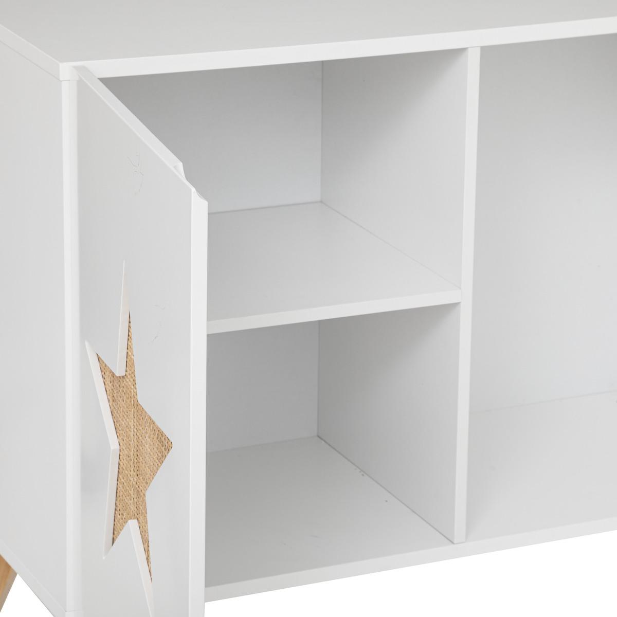 MEUBLE RANGEMENT ETOILE D.65X35X79.5CM