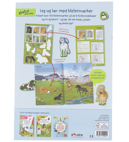 Forlaget Bolden Aktivitetsbog m. Klisterm?rker - Naturens Verden
