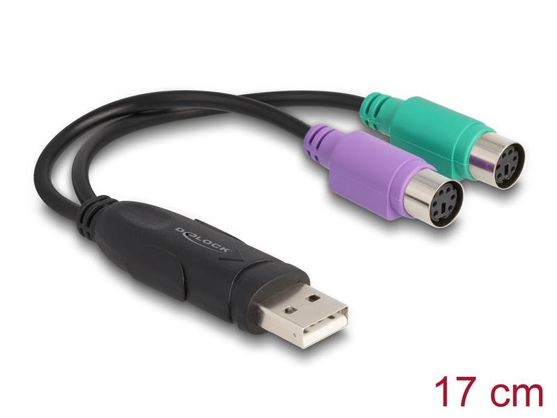 Delock USB-Adapter USB-A Stecker - PS/2 Delock USB zu PS/2 Adapter