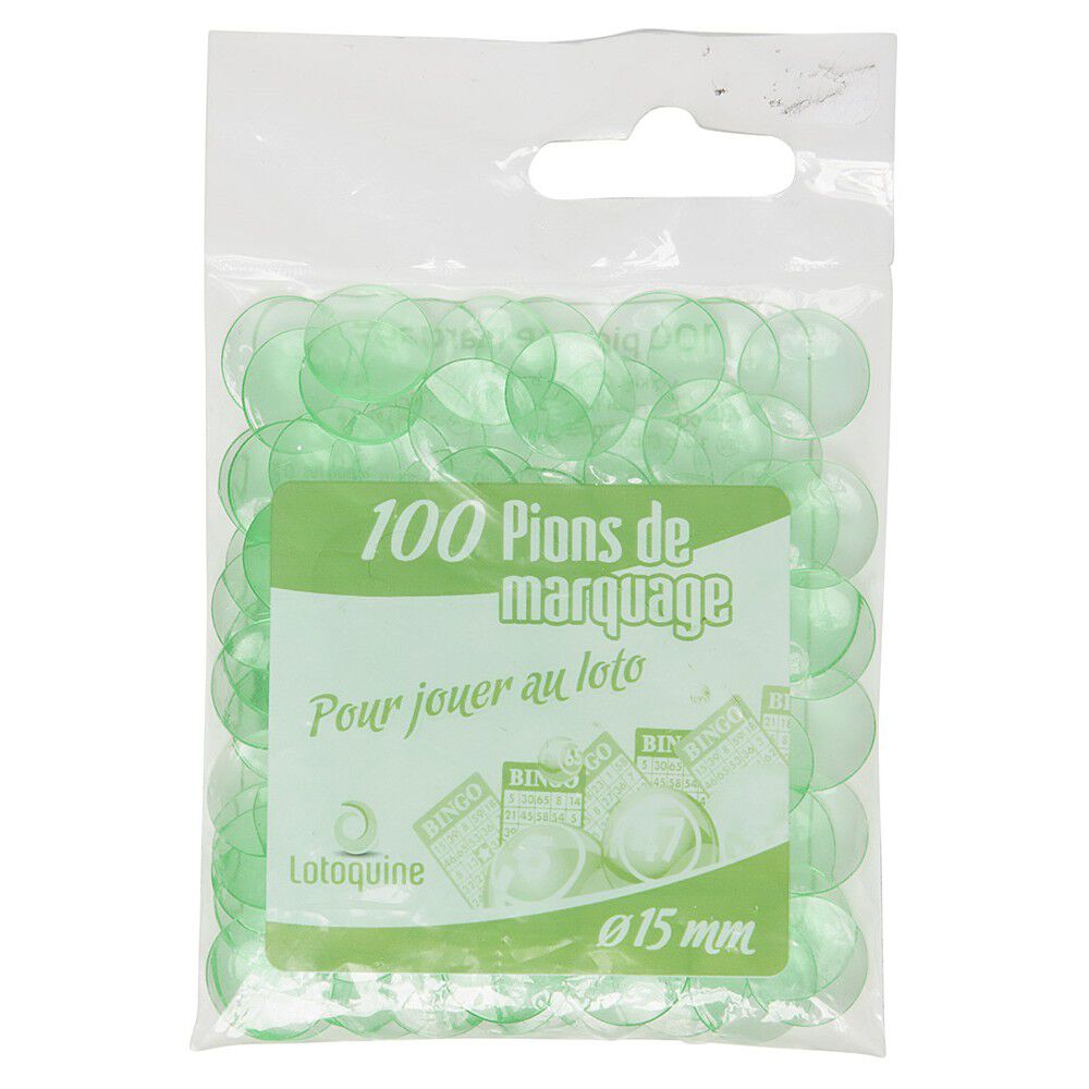 Sachet de 100 pions de loto Ø 15mm