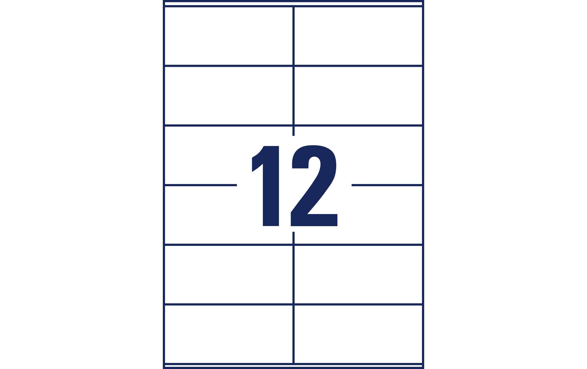 Universal-Etiketten L7875-20 105 x 48 mmPermanenthaftende Papier-Etiketten