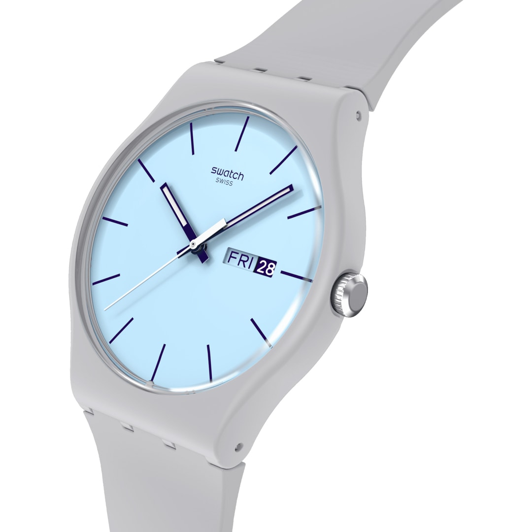 Swatch Original 41 Biosourced Blueberry Sky