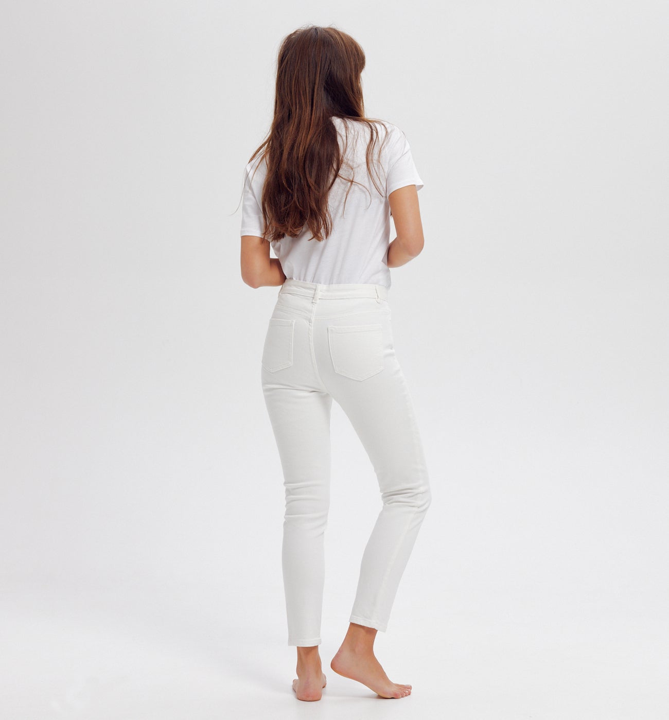 Jean skinny taille haute EMILE - Blanc