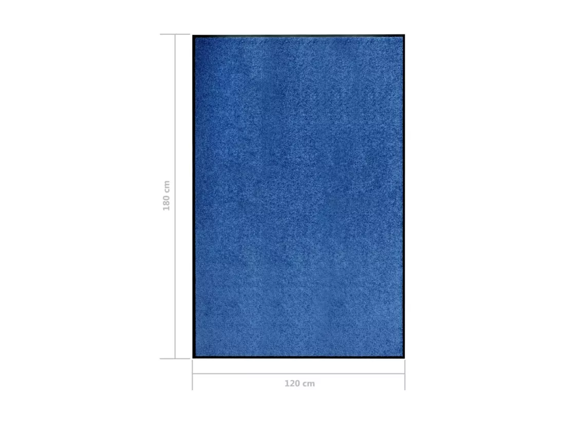 Paillasson lavable Bleu 120x180 cm