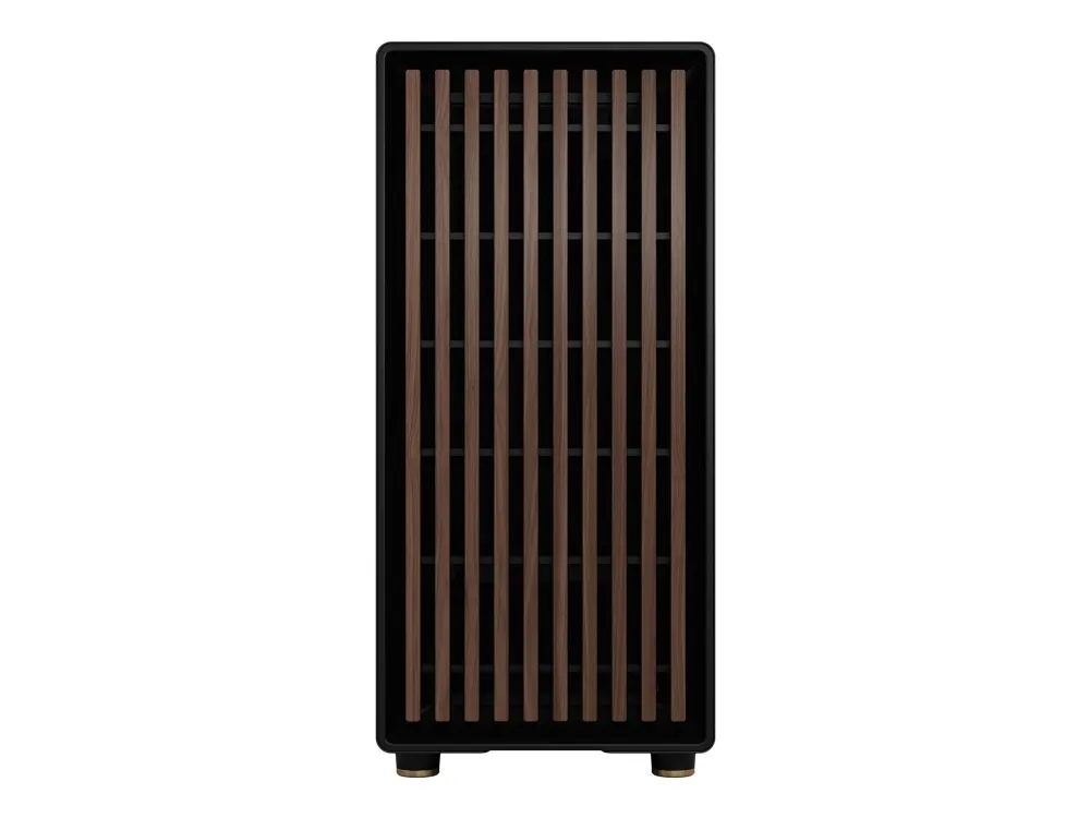 Fractal Design North - Mid tower - ATX - sidepanel med vindue (tonet glas) - ingen strømforsyning (ATX) - charcoal black - USB/Lyd