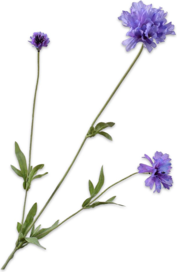Silk-Ka kunstbloem Korenbloem paars 65 cm
