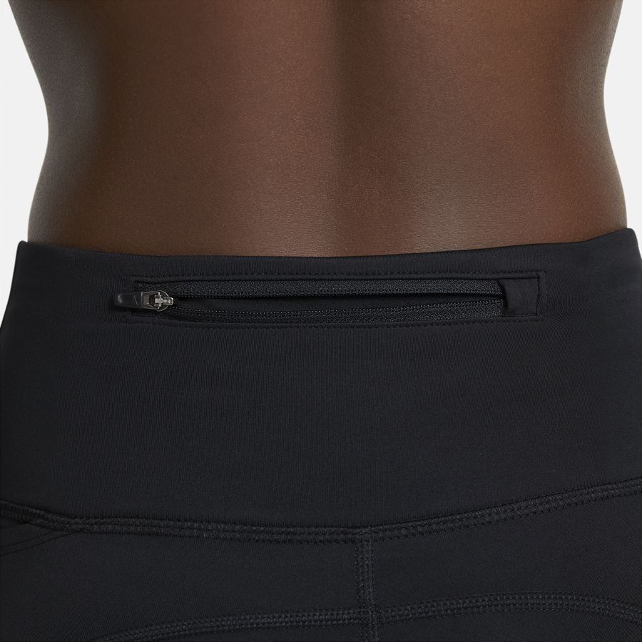 Nike Fast Women's Mid-Rise Crop Run BLACK/REFLECTIVE SILV