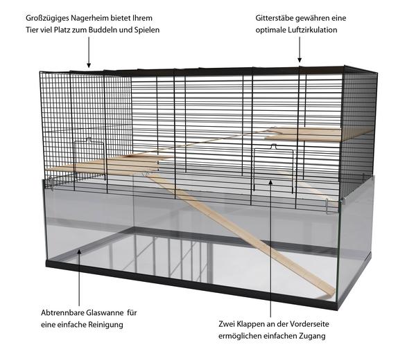 Dehner Lieblinge Nagerheim Glas Palast