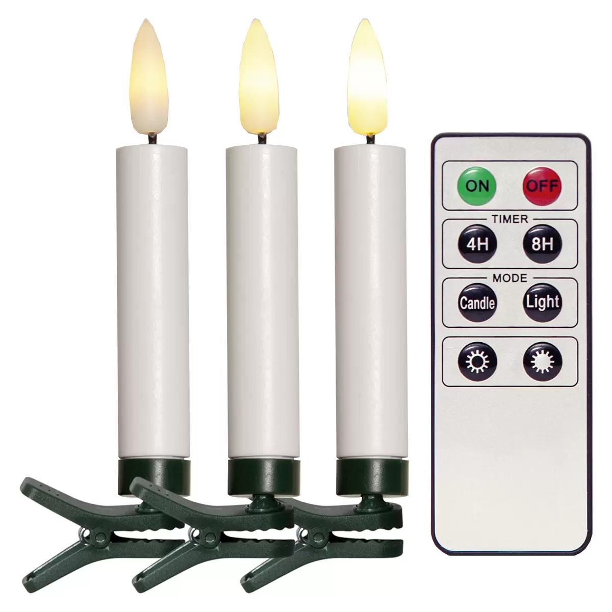 LED Baumkerze weiss