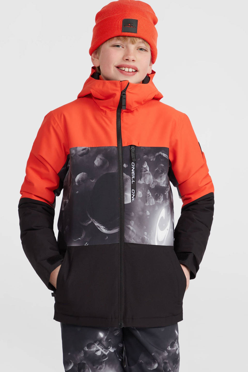 O'Neill ski-jack CARBONITE oranje/donkergrijs/zwart