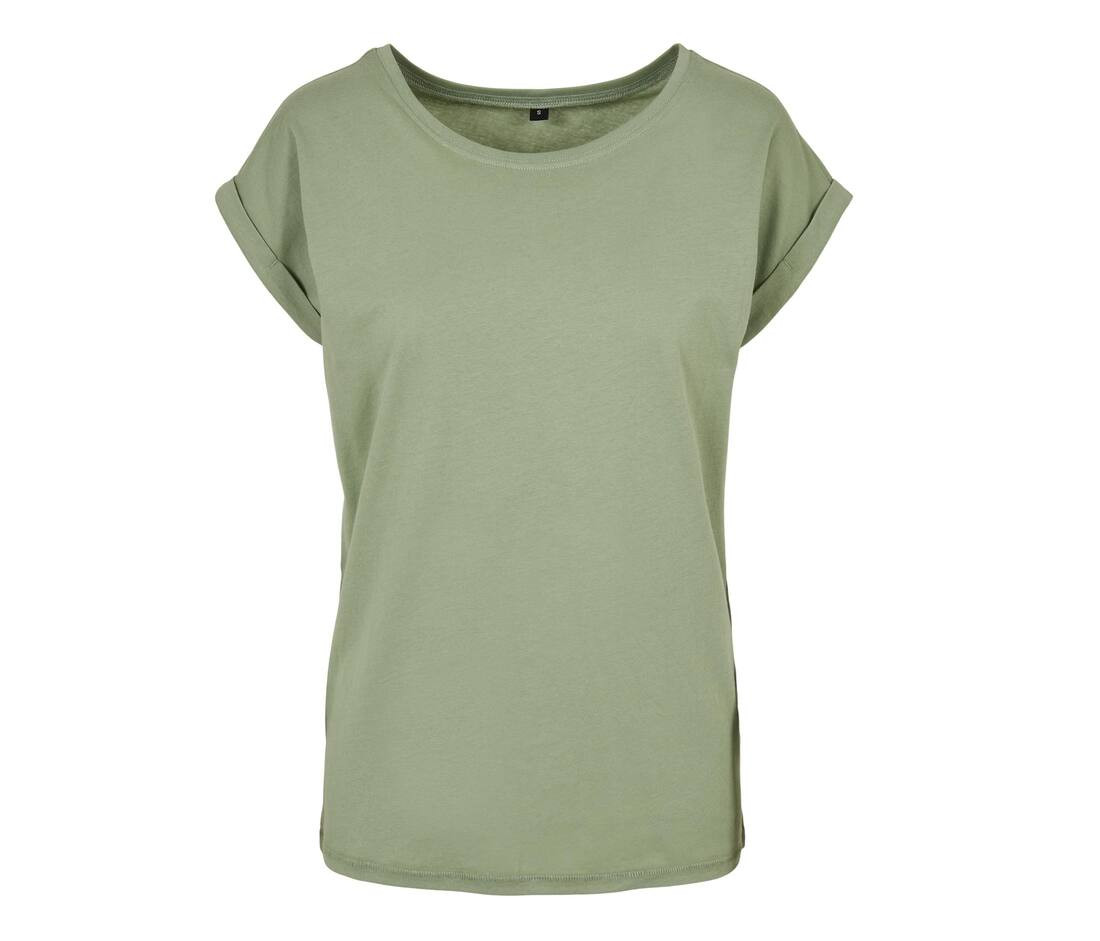 BUILD YOUR BRAND BY021 - T-shirt Femme Élégance Coton Léger