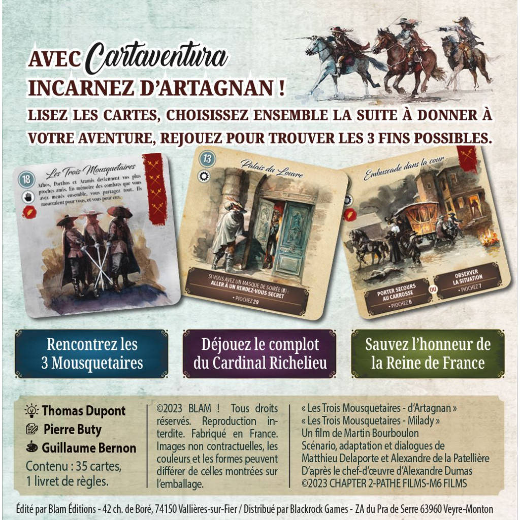 Cartaventura - Les Trois Mousquetaires : L'Honneur de la Reine