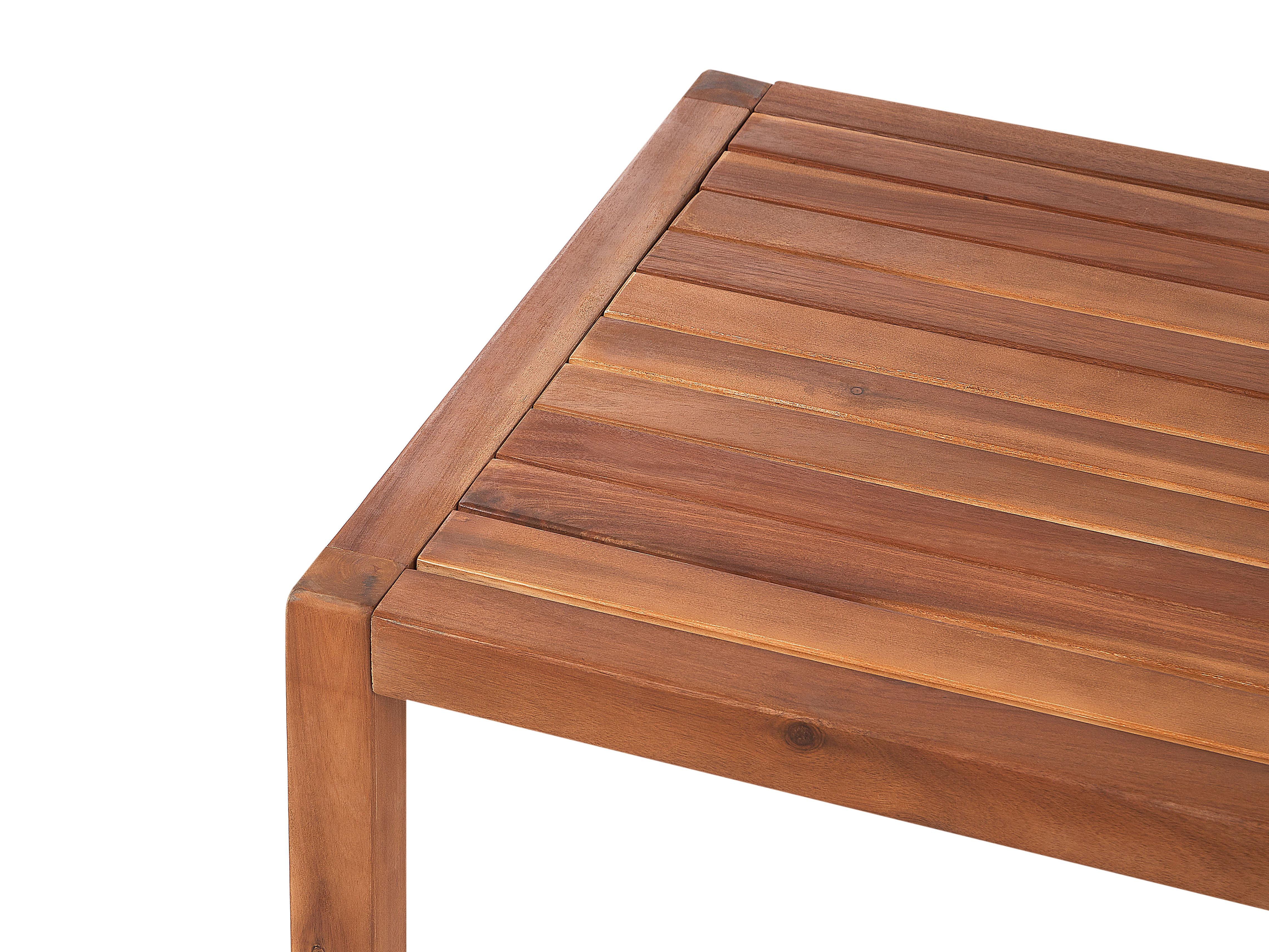 Loungeset met tafel 4-zits ANTRIA Acaciahout Zwart