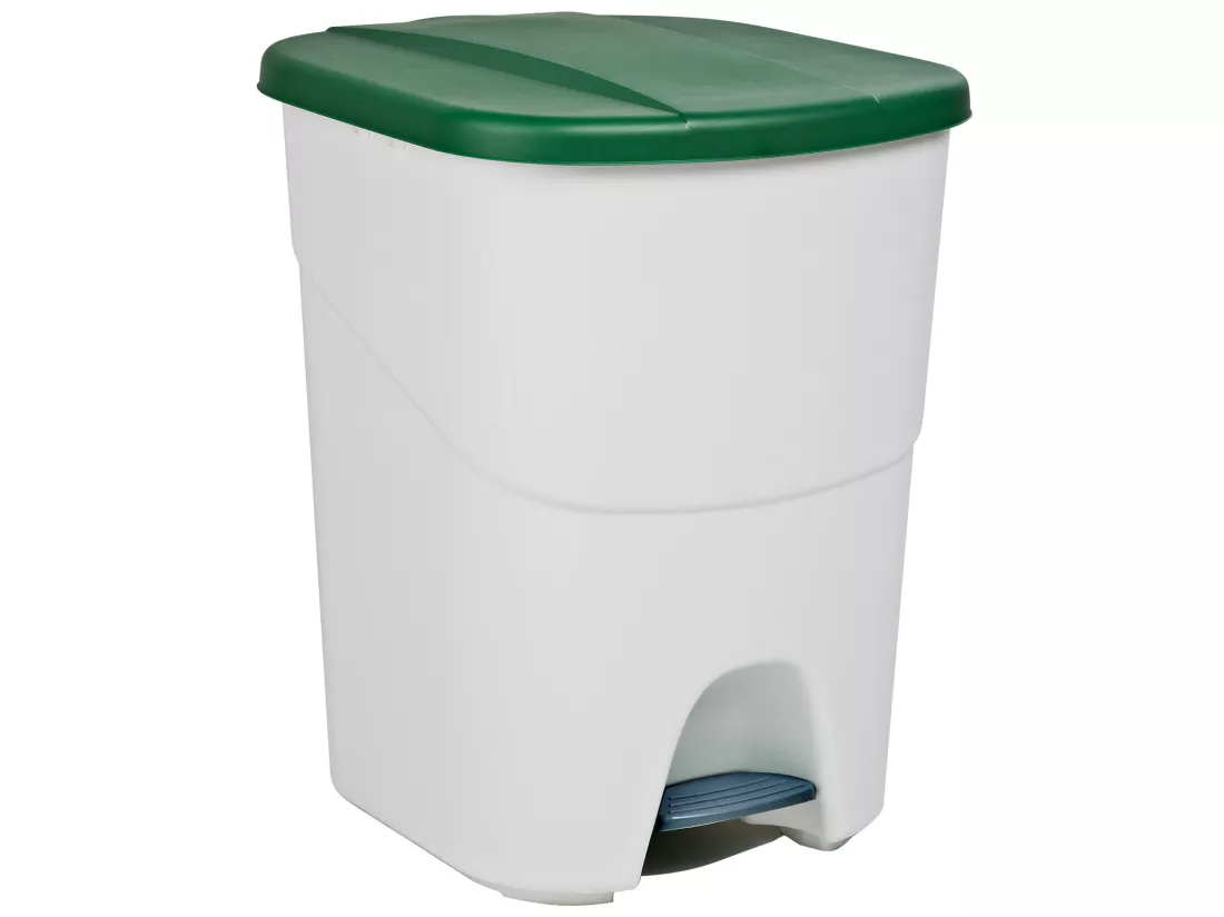 Bac de recyclage : 3 bacs colorés de 40 litres, capacité totale de 120 litres, A39 P35 H47